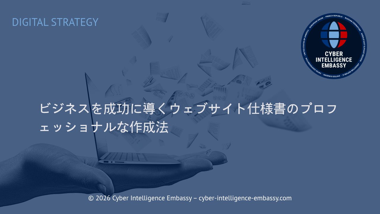 ビジネスを成功に導くウェブサイト仕様書のプロフェッショナルな作成法