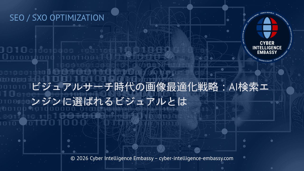 ビジュアルサーチ時代の画像最適化戦略：AI検索エンジンに選ばれるビジュアルとは