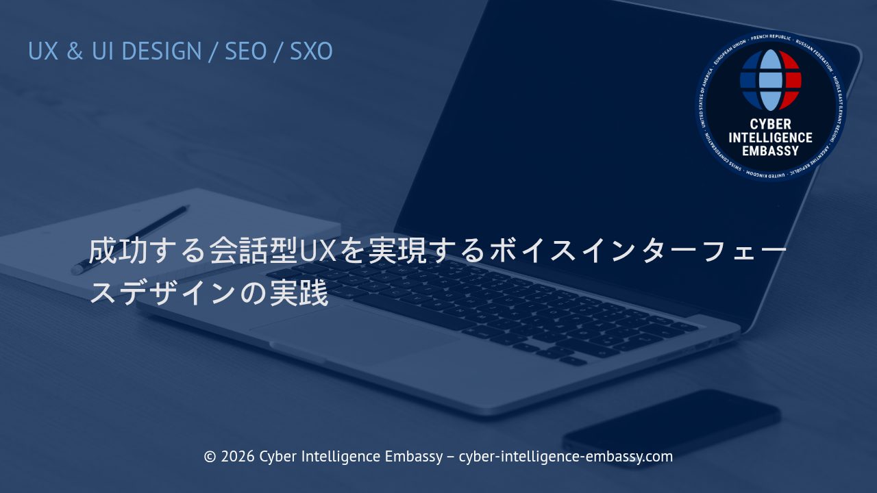 成功する会話型UXを実現するボイスインターフェースデザインの実践