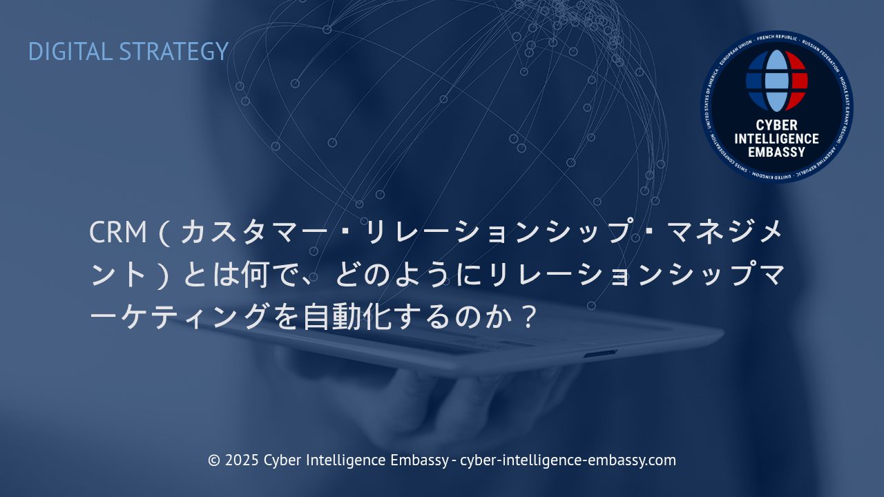 CRMが実現するリレーションシップマーケティングの自動化とそのビジネス効果