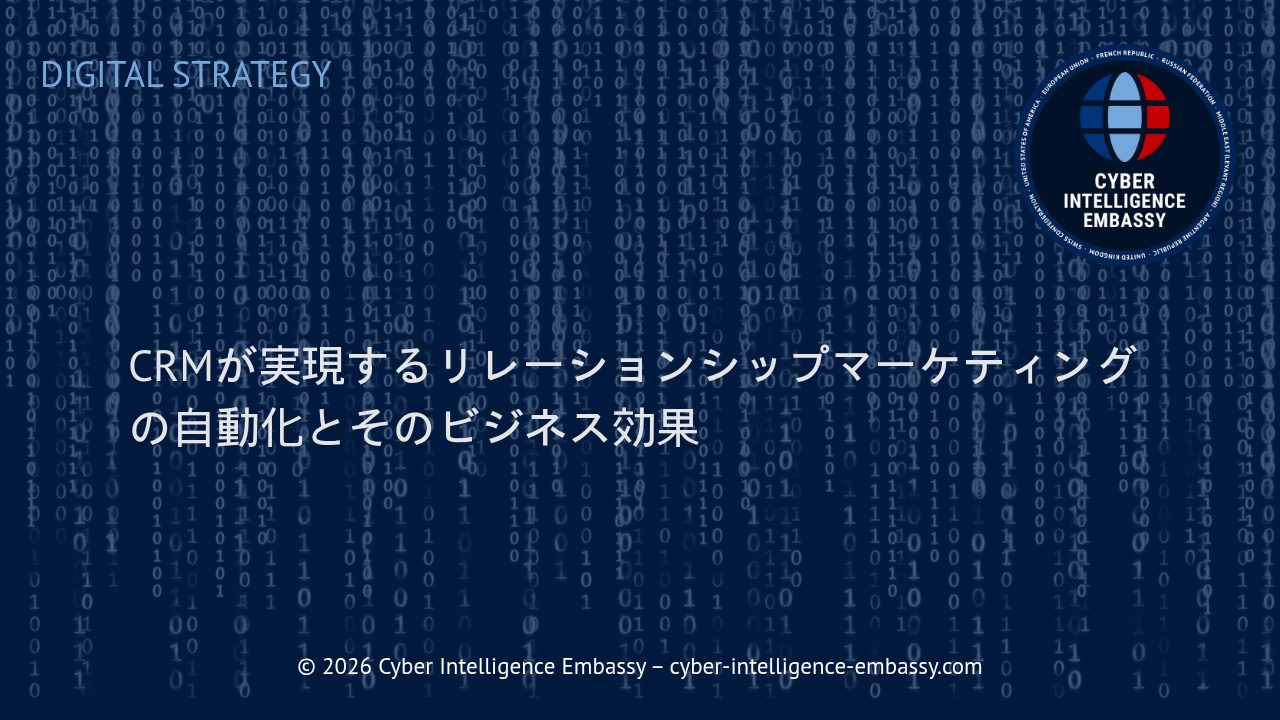 CRMが実現するリレーションシップマーケティングの自動化とそのビジネス効果