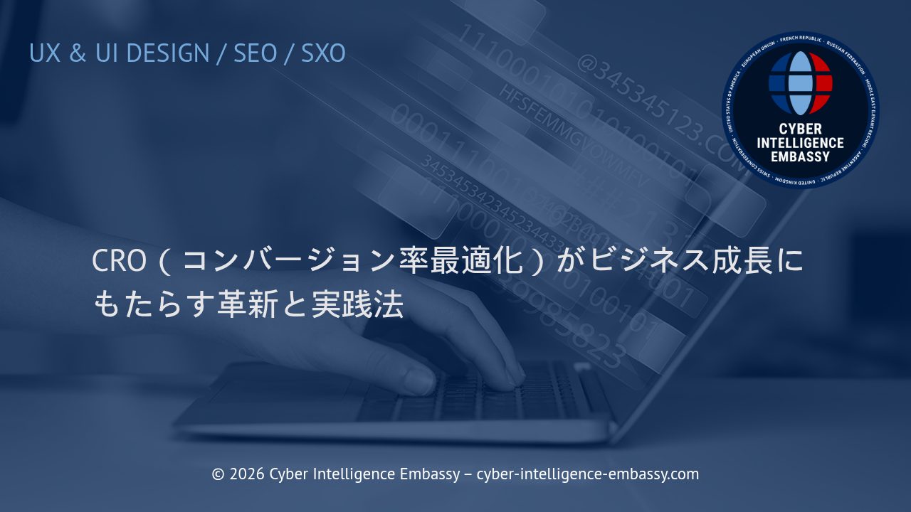 CRO（コンバージョン率最適化）がビジネス成長にもたらす革新と実践法