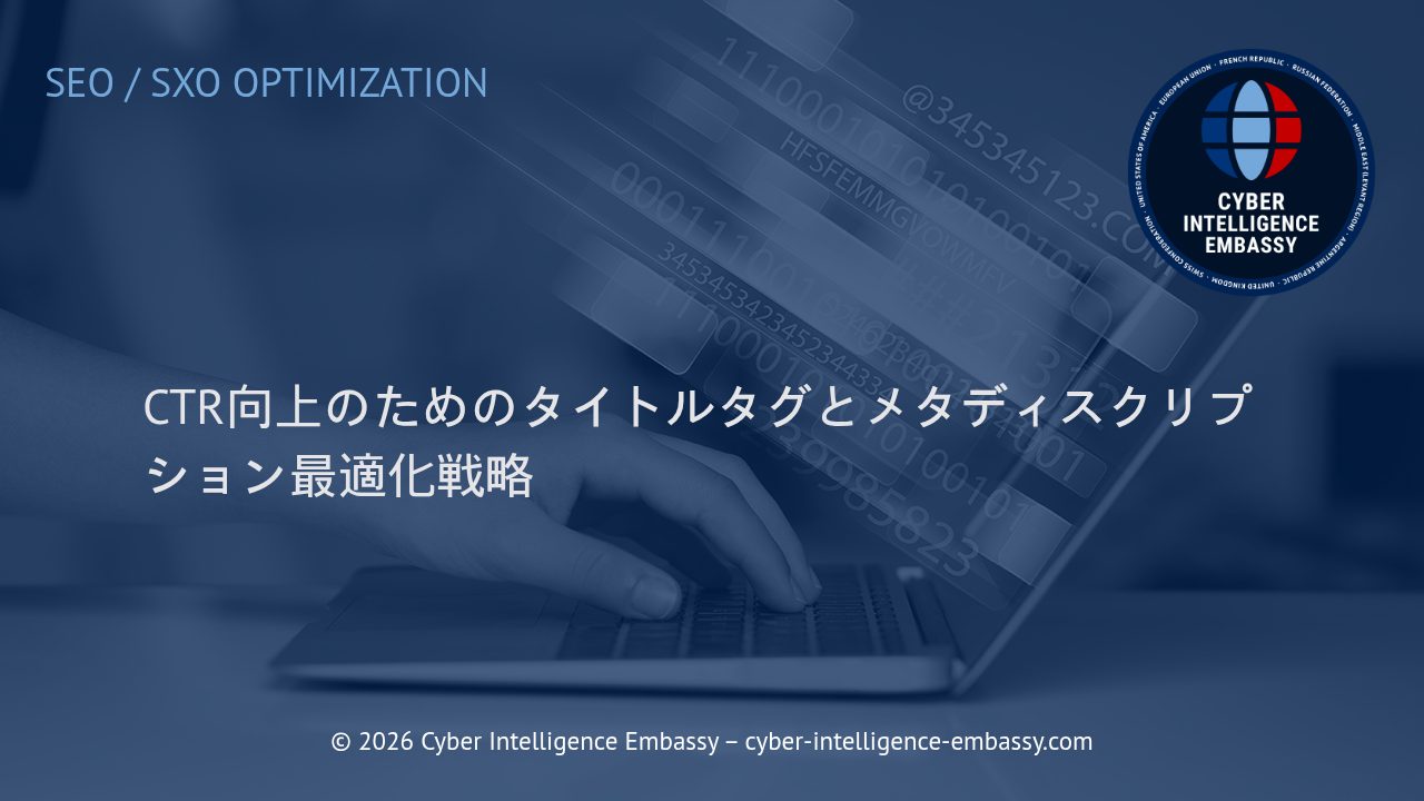 CTR向上のためのタイトルタグとメタディスクリプション最適化戦略