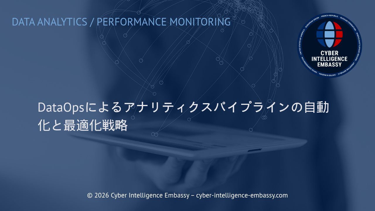 DataOpsによるアナリティクスパイプラインの自動化と最適化戦略