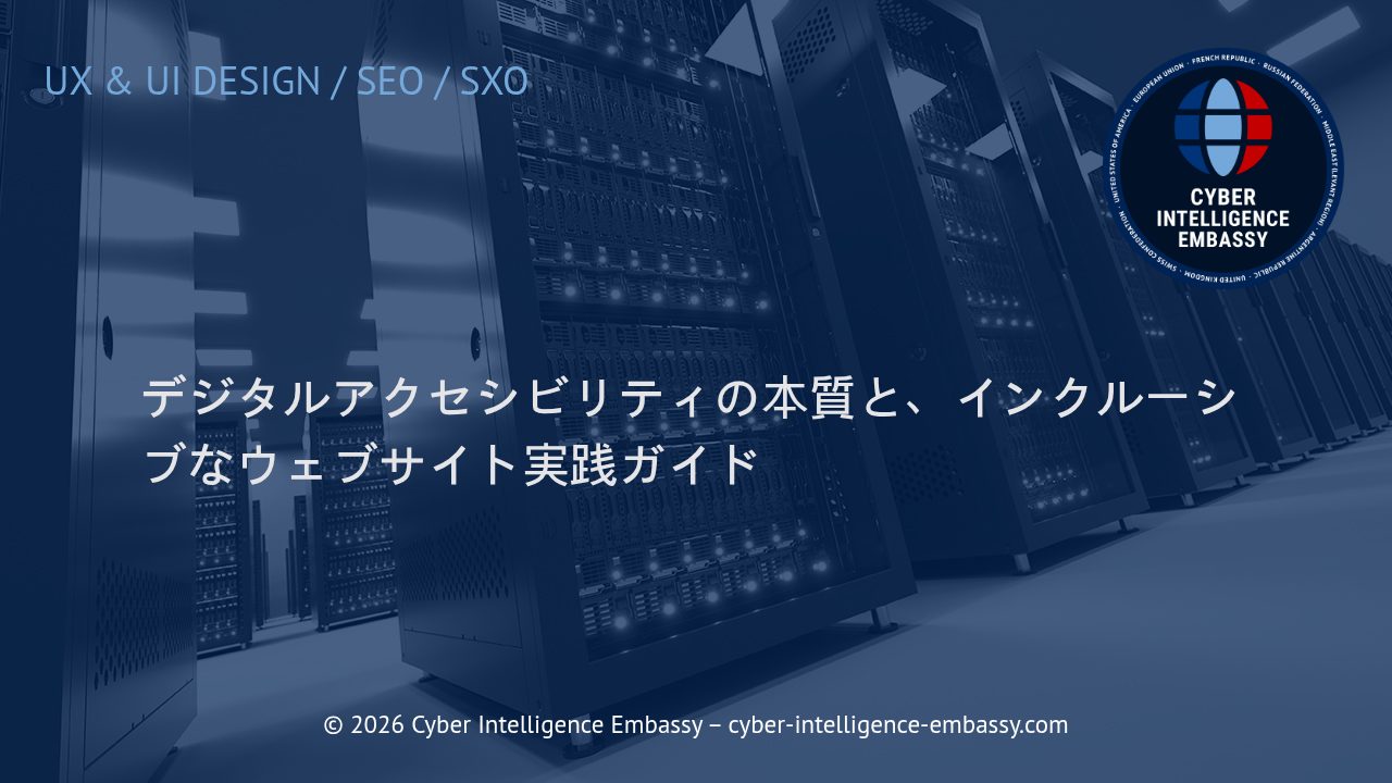 デジタルアクセシビリティの本質と、インクルーシブなウェブサイト実践ガイド