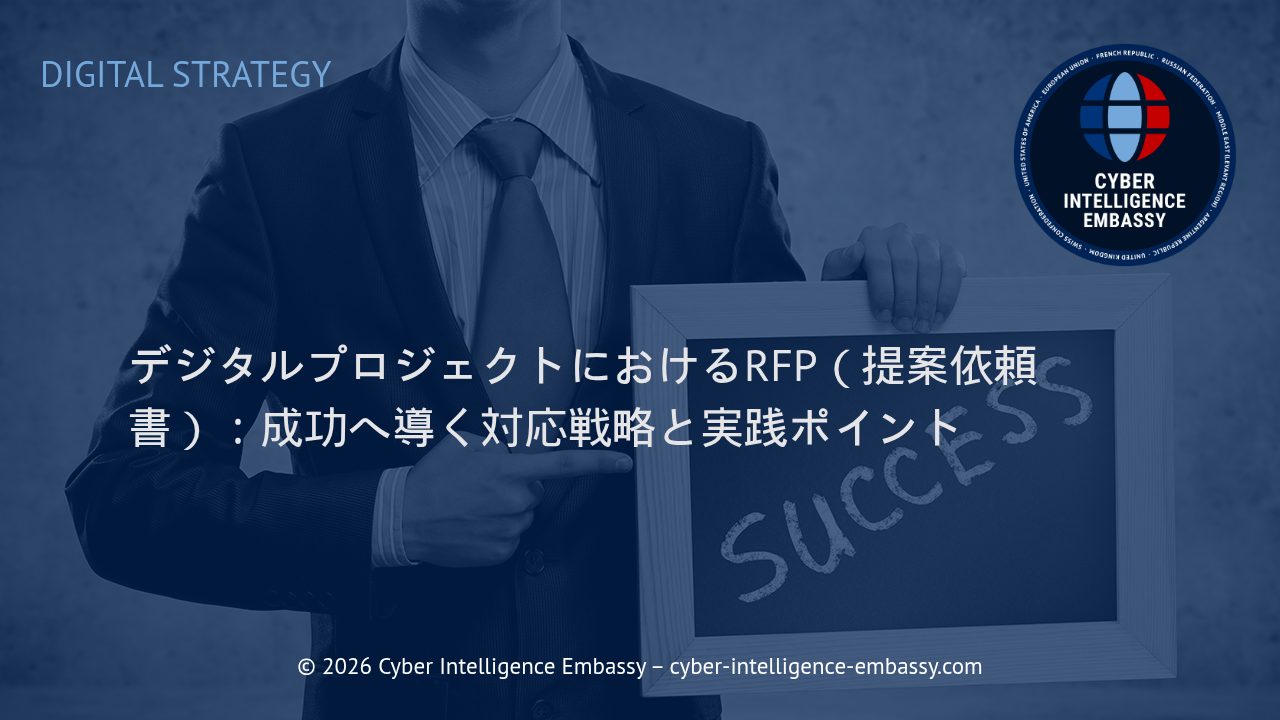 デジタルプロジェクトにおけるRFP（提案依頼書）：成功へ導く対応戦略と実践ポイント