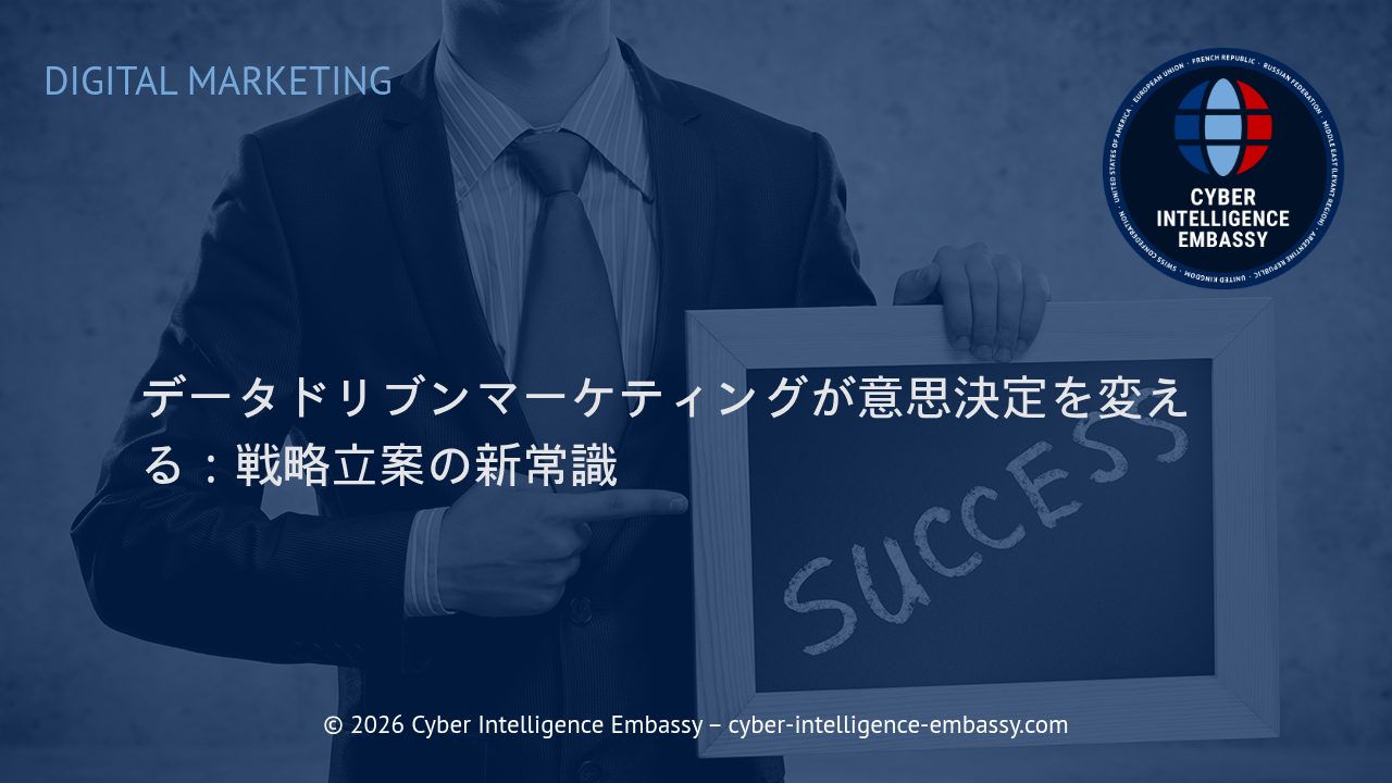 データドリブンマーケティングが意思決定を変える：戦略立案の新常識