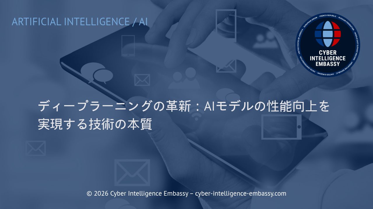 ディープラーニングの革新：AIモデルの性能向上を実現する技術の本質