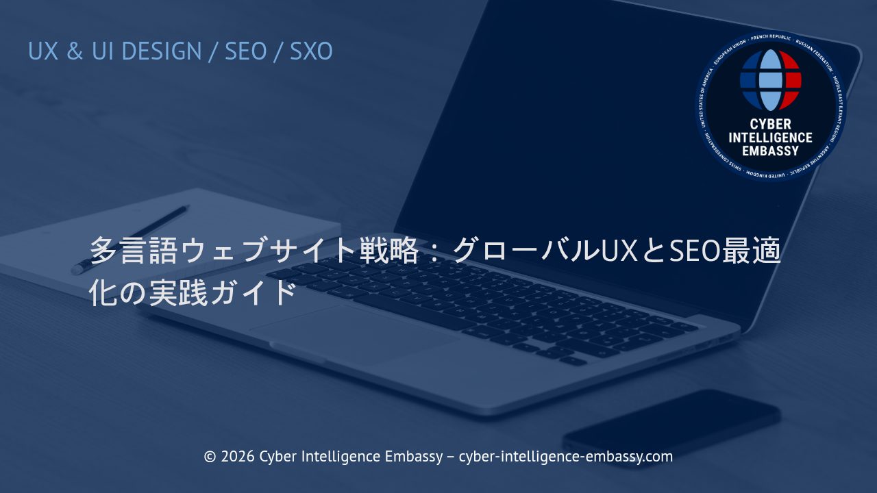 多言語ウェブサイト戦略：グローバルUXとSEO最適化の実践ガイド