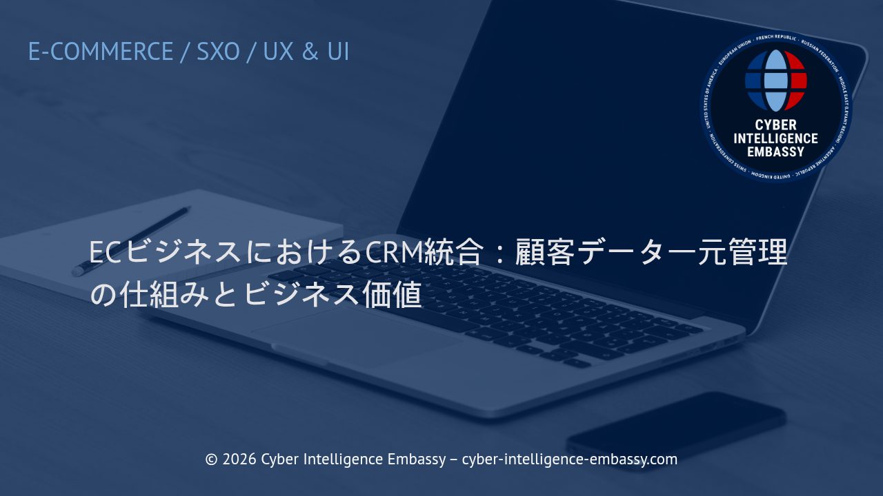 ECビジネスにおけるCRM統合：顧客データ一元管理の仕組みとビジネス価値