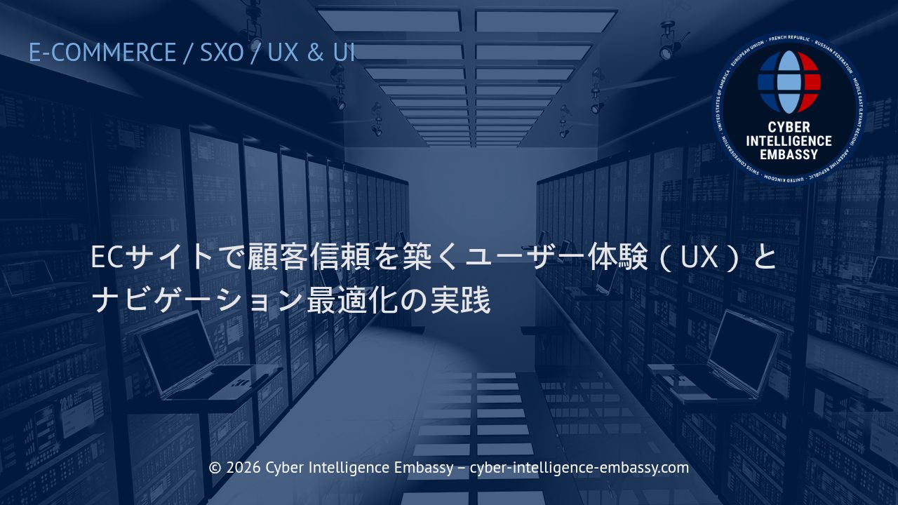 ECサイトで顧客信頼を築くユーザー体験（UX）とナビゲーション最適化の実践
