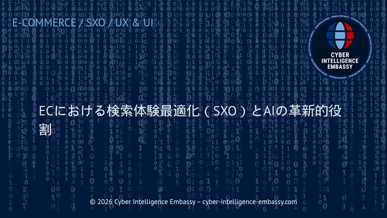 ECにおける検索体験最適化（SXO）とAIの革新的役割