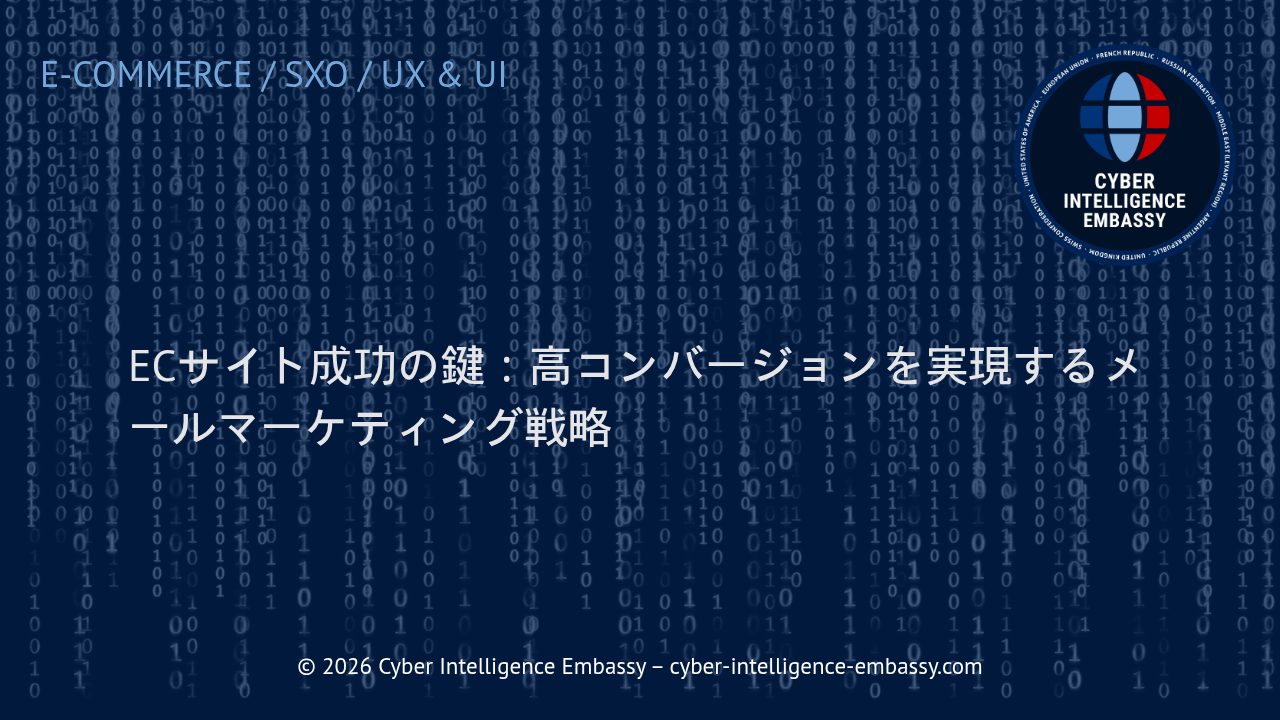 ECサイト成功の鍵：高コンバージョンを実現するメールマーケティング戦略
