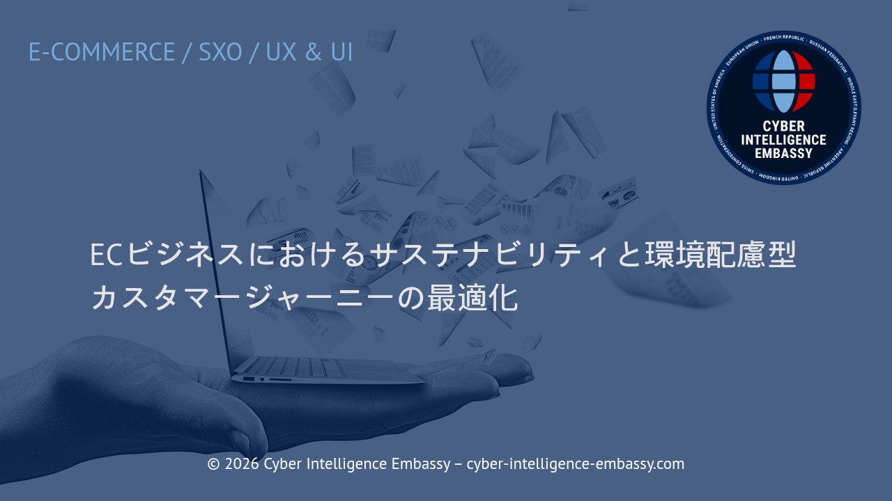 ECビジネスにおけるサステナビリティと環境配慮型カスタマージャーニーの最適化