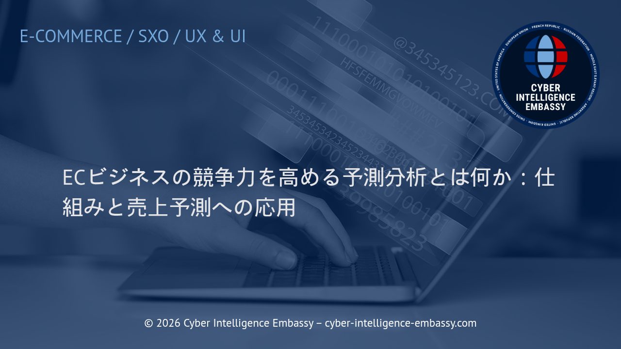 ECビジネスの競争力を高める予測分析とは何か：仕組みと売上予測への応用