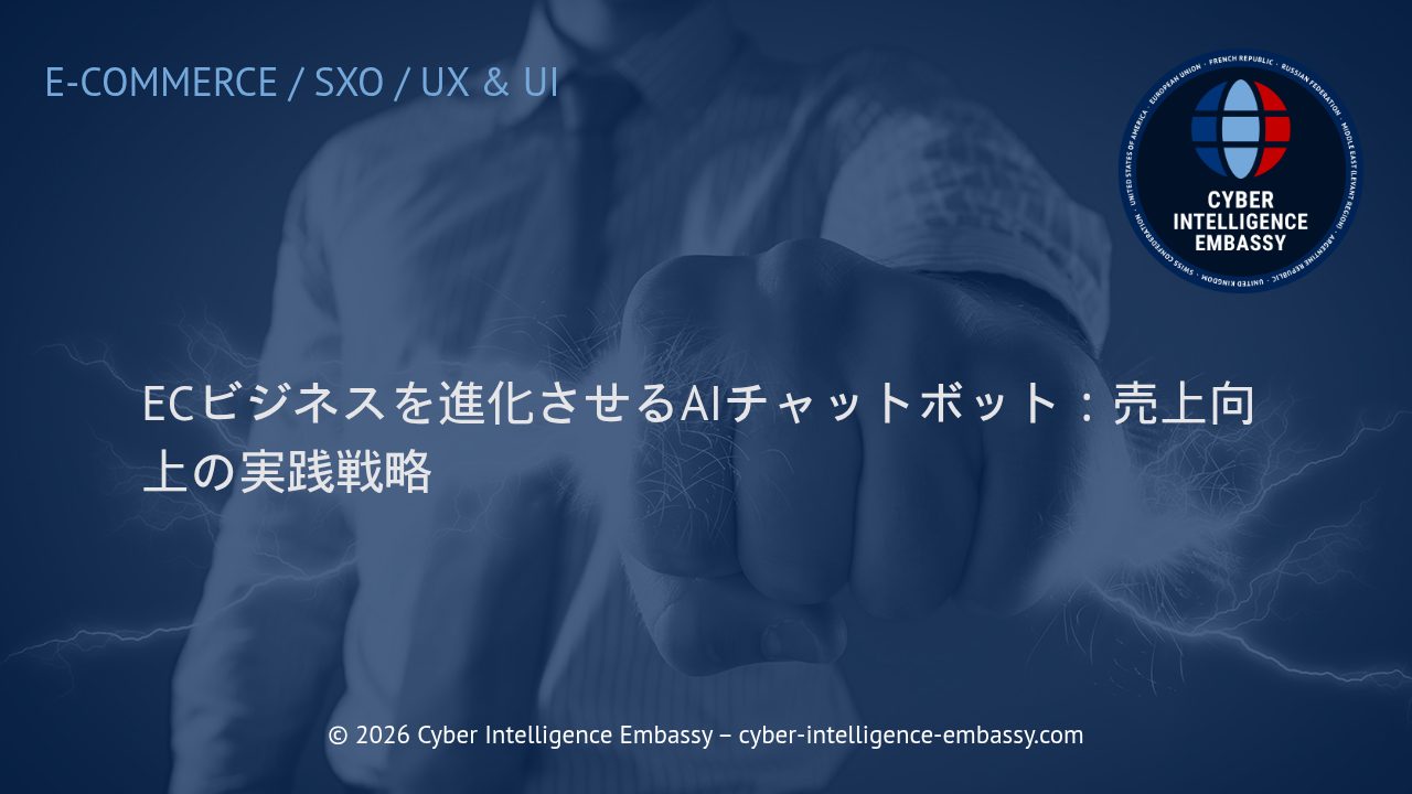 ECビジネスを進化させるAIチャットボット：売上向上の実践戦略