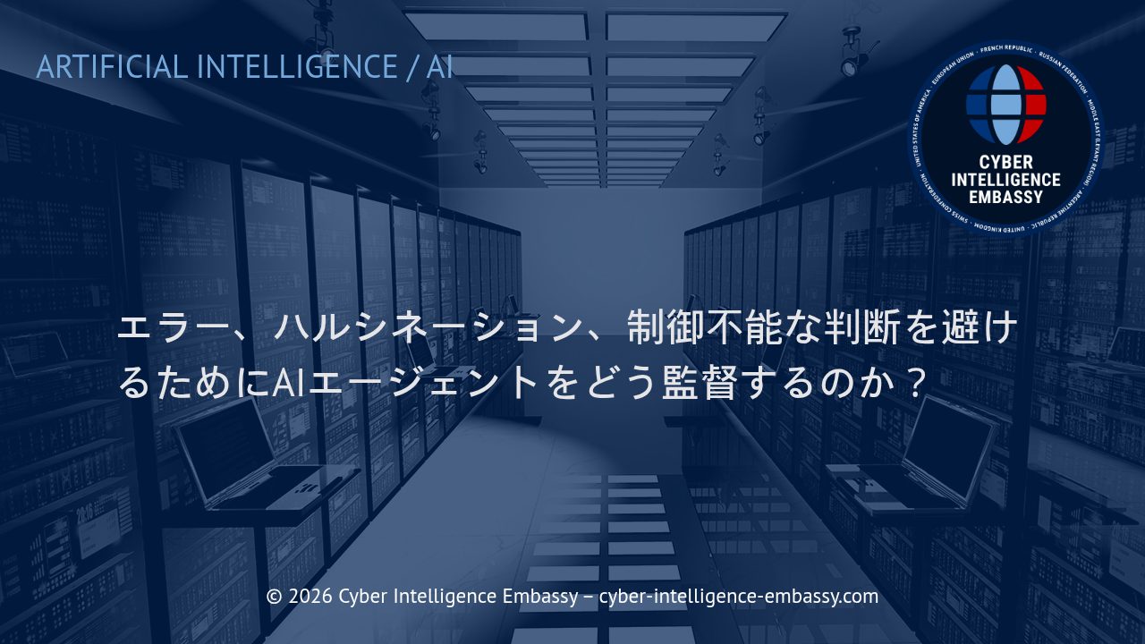 エラー、ハルシネーション、制御不能な判断を避けるためにAIエージェントをどう監督するのか？