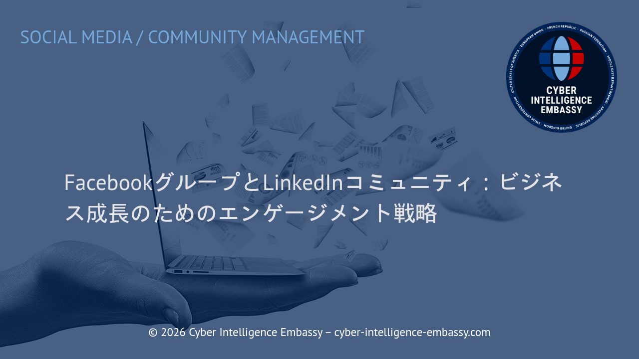 FacebookグループとLinkedInコミュニティ：ビジネス成長のためのエンゲージメント戦略