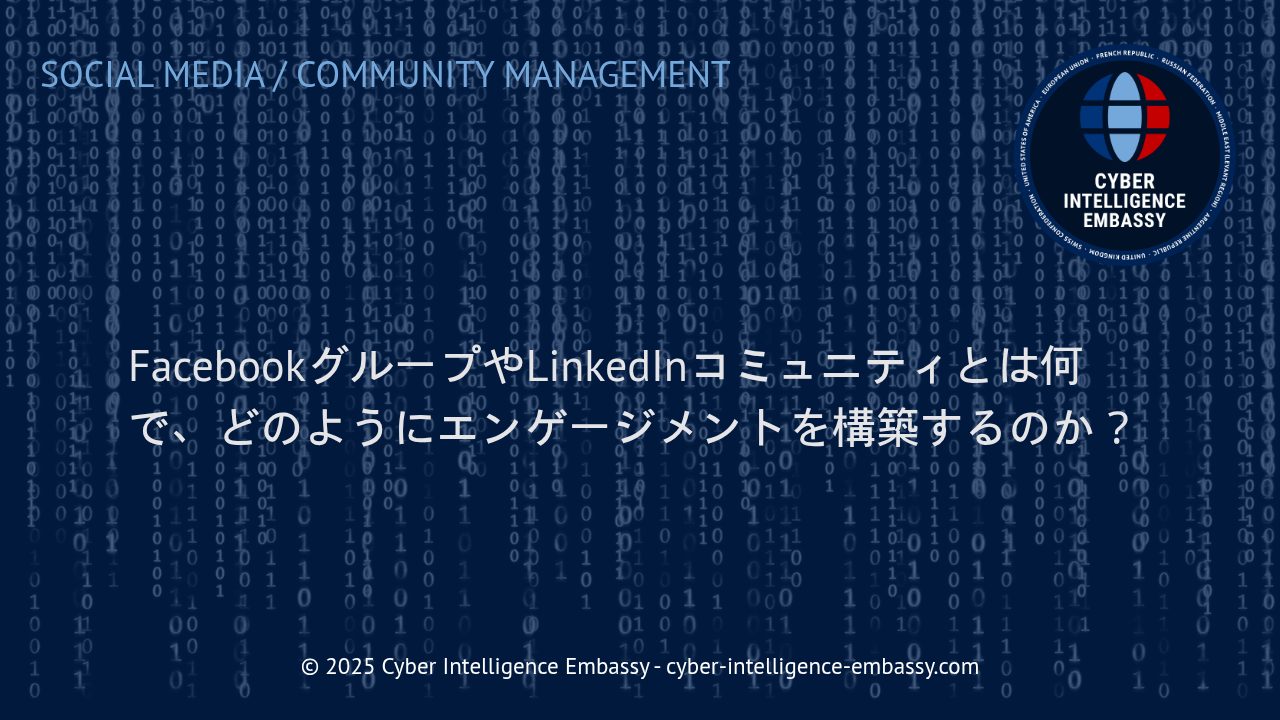 FacebookグループとLinkedInコミュニティ：ビジネス成長のためのエンゲージメント戦略