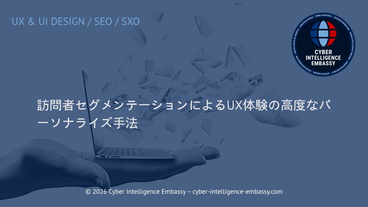 訪問者セグメンテーションによるUX体験の高度なパーソナライズ手法