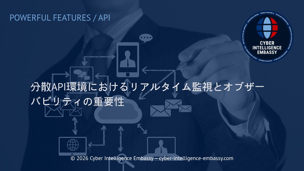 分散API環境におけるリアルタイム監視とオブザーバビリティの重要性