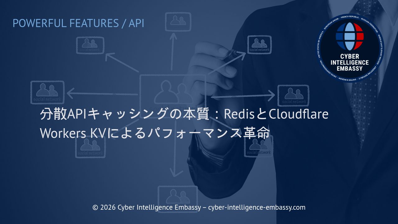 分散APIキャッシングの本質：RedisとCloudflare Workers KVによるパフォーマンス革命