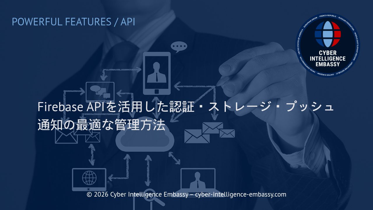 Firebase APIを活用した認証・ストレージ・プッシュ通知の最適な管理方法