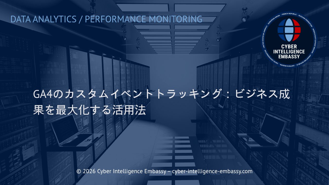 GA4のカスタムイベントトラッキング：ビジネス成果を最大化する活用法