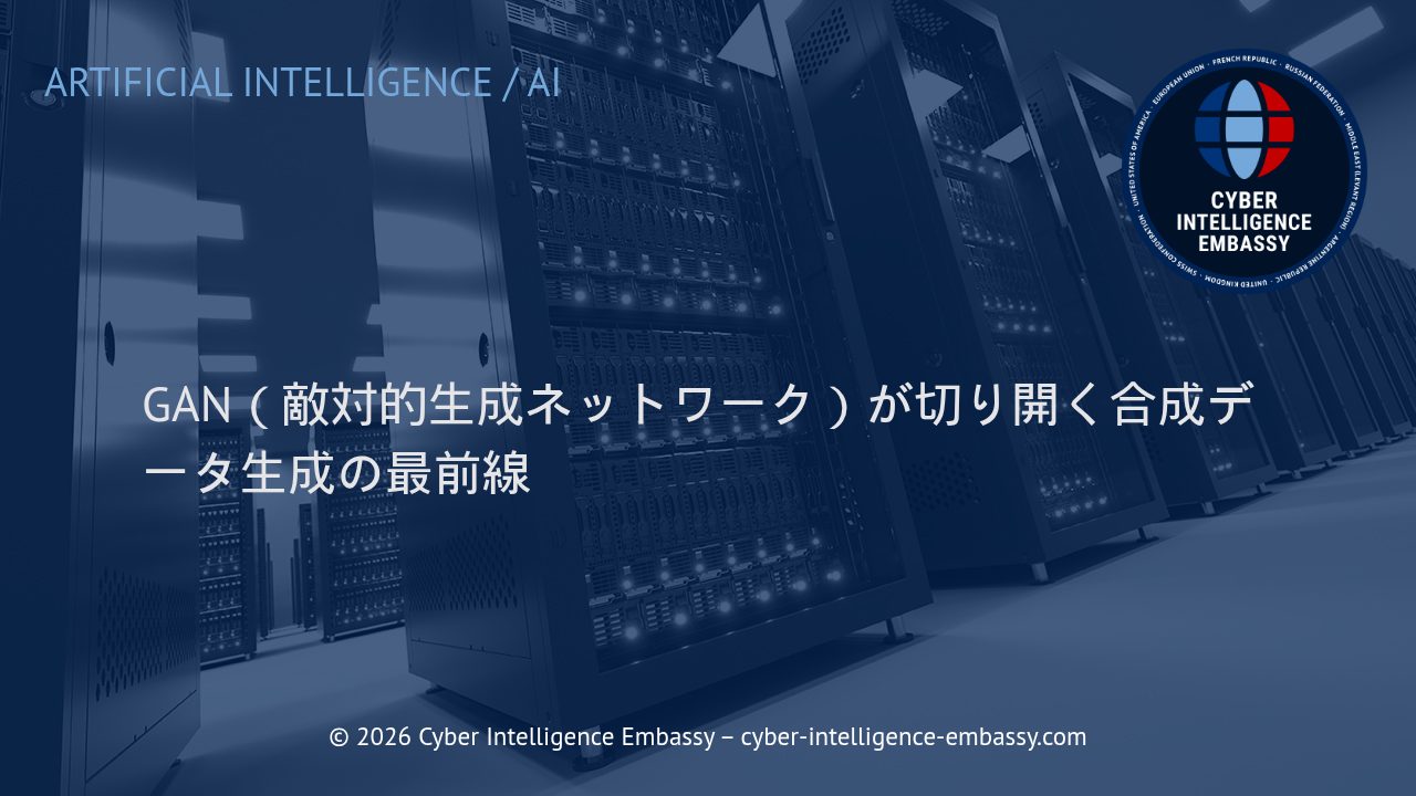 GAN（敵対的生成ネットワーク）が切り開く合成データ生成の最前線
