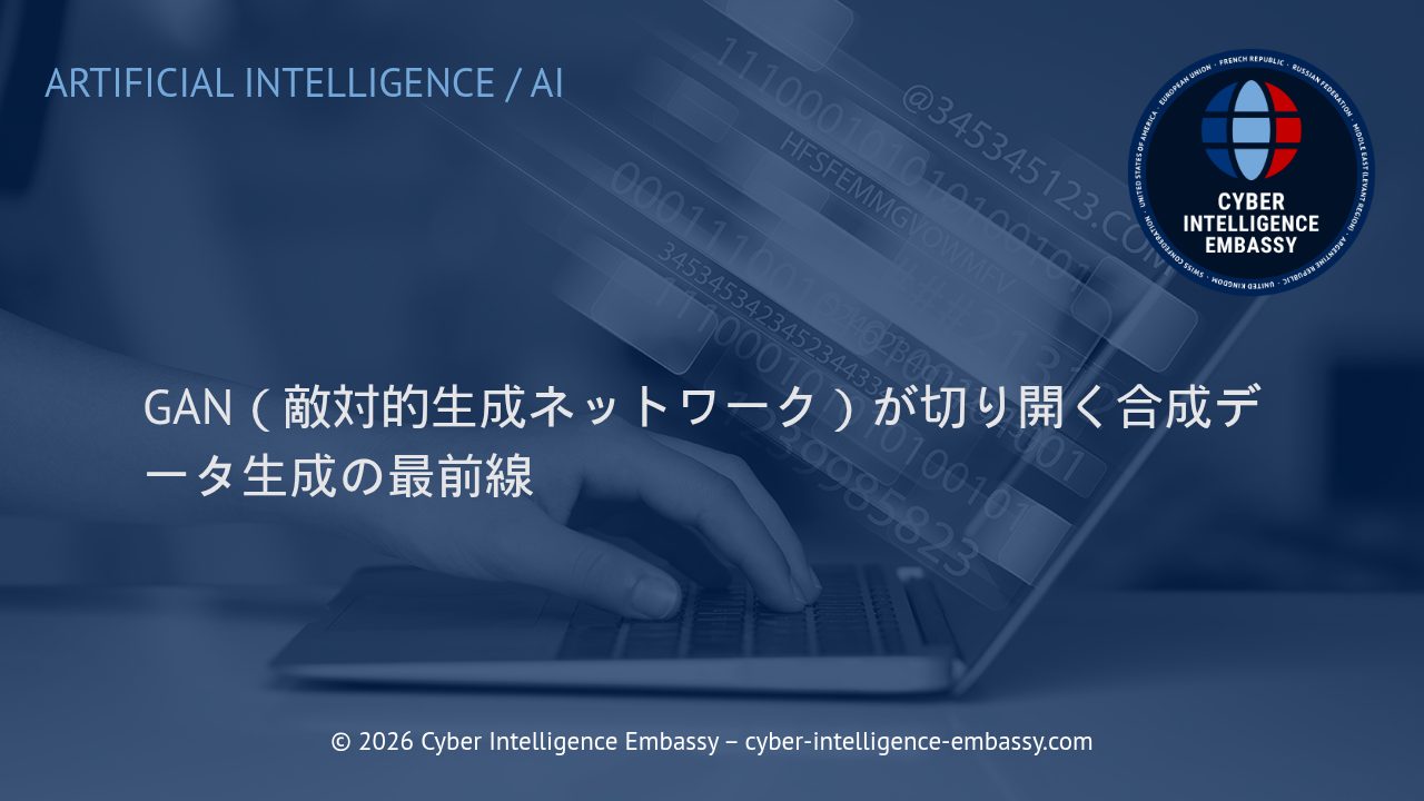 GAN（敵対的生成ネットワーク）が切り開く合成データ生成の最前線