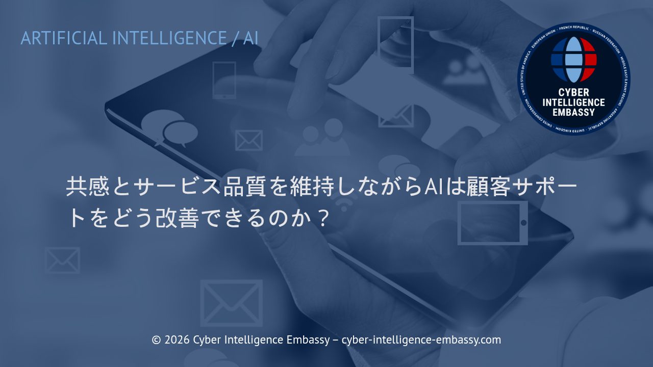 共感とサービス品質を維持しながらAIは顧客サポートをどう改善できるのか？
