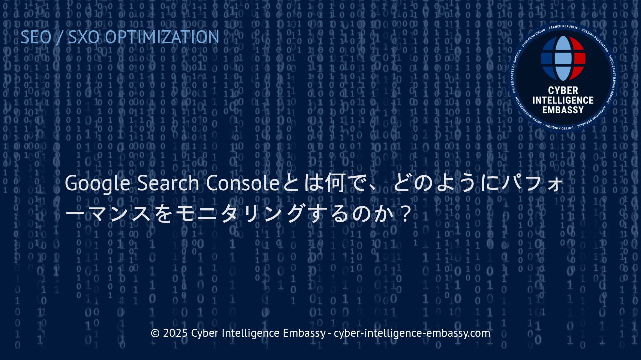 Google Search Consoleの活用方法とウェブパフォーマンスのモニタリング戦略