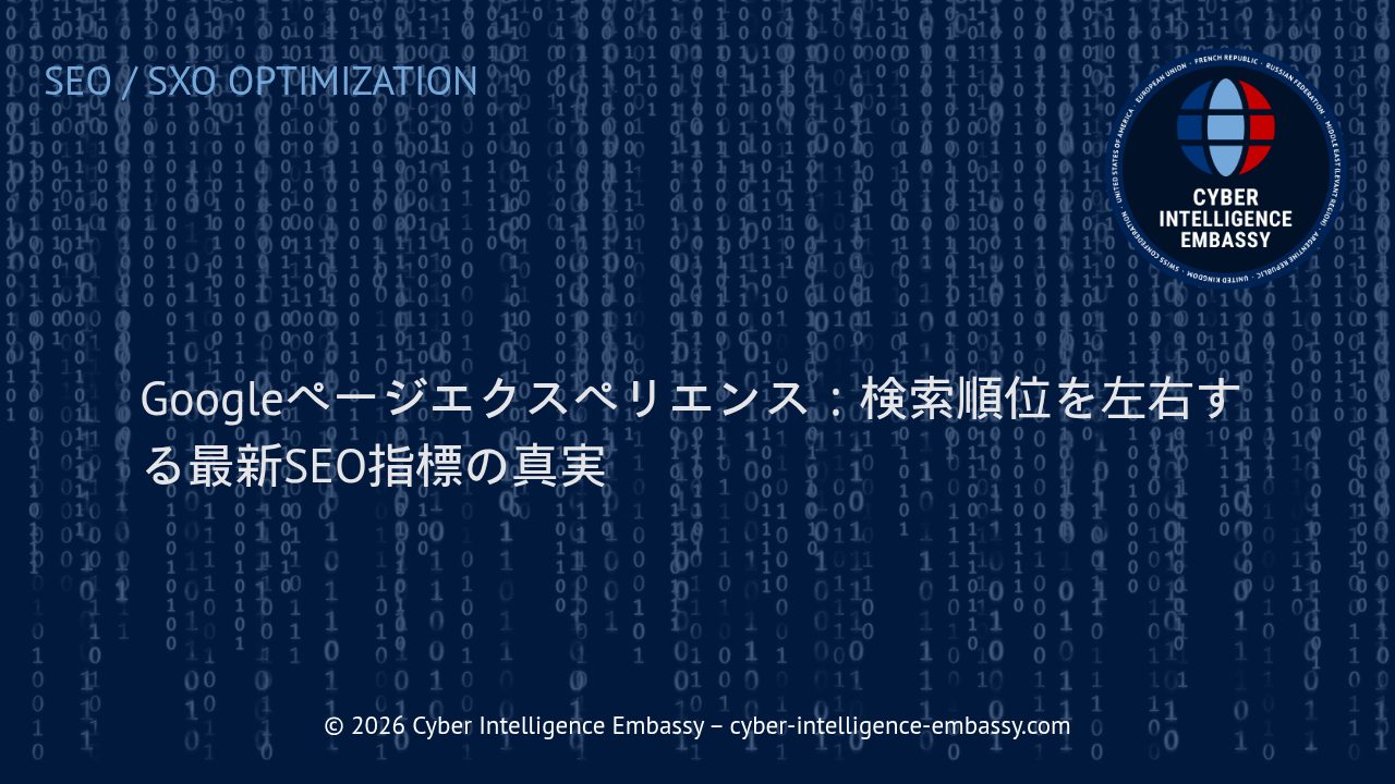 Googleページエクスペリエンス：検索順位を左右する最新SEO指標の真実