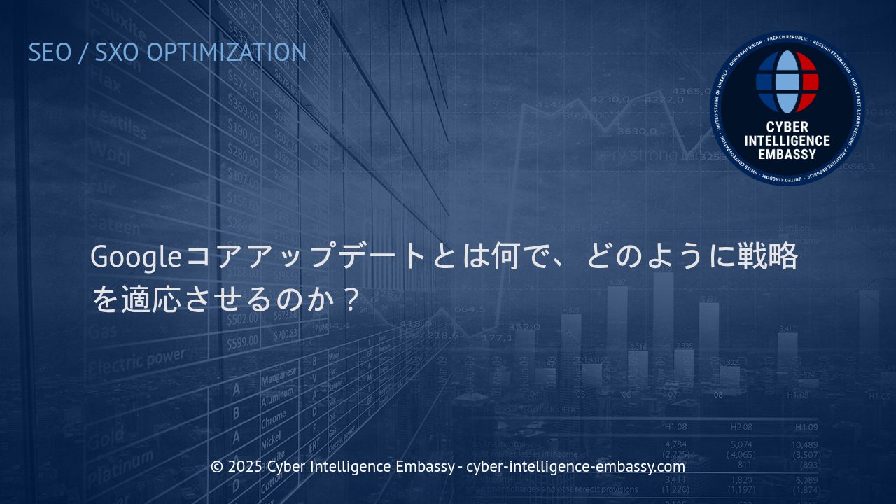 Googleコアアップデート：変化をチャンスに変えるSEO戦略の最前線