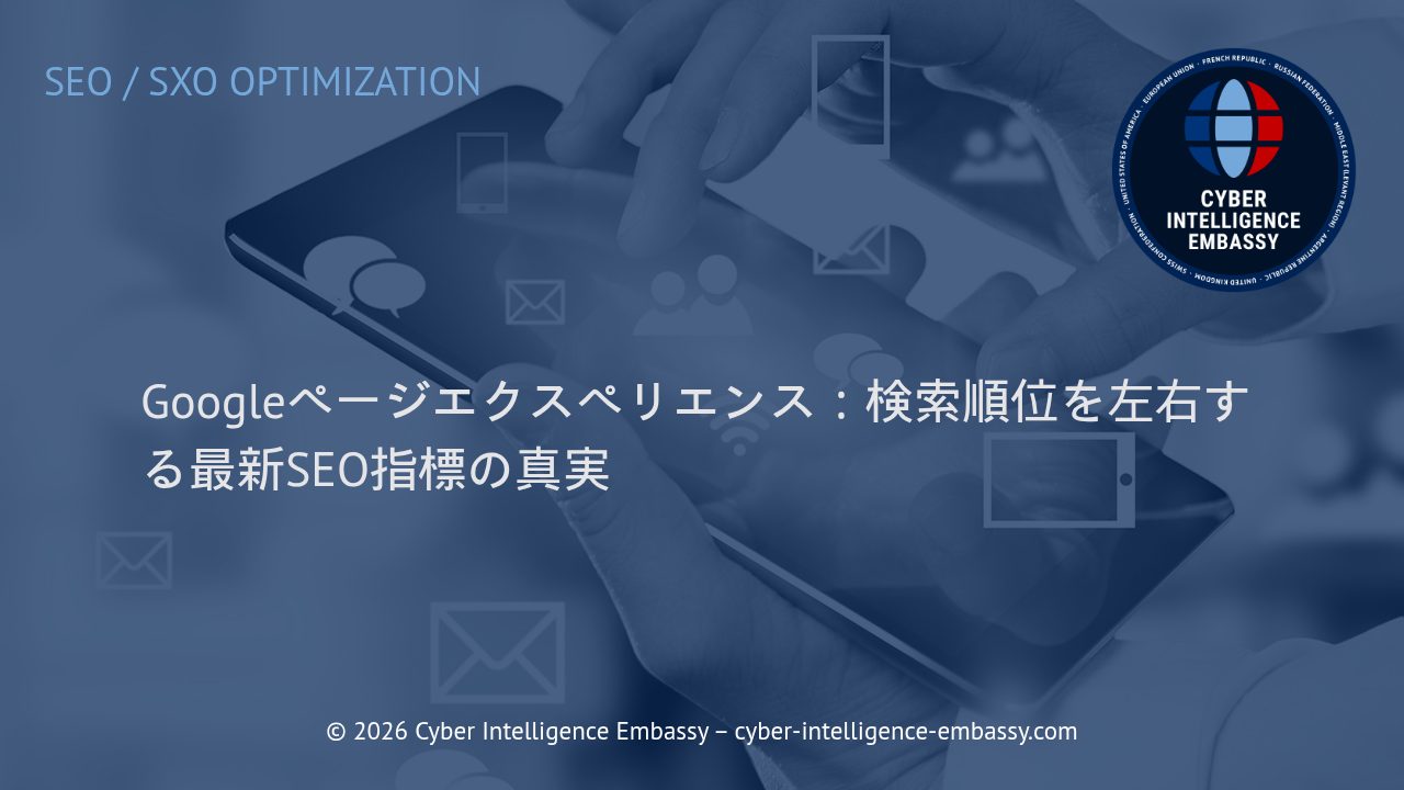 Googleページエクスペリエンス：検索順位を左右する最新SEO指標の真実