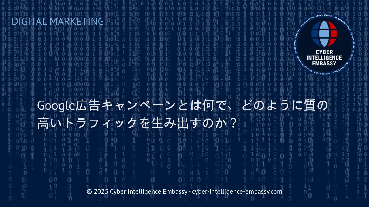 Google広告キャンペーンが生み出す高品質トラフィックの実態と活用法