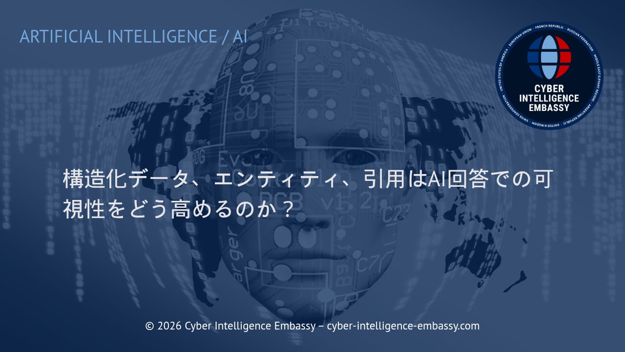 構造化データ、エンティティ、引用はAI回答での可視性をどう高めるのか？