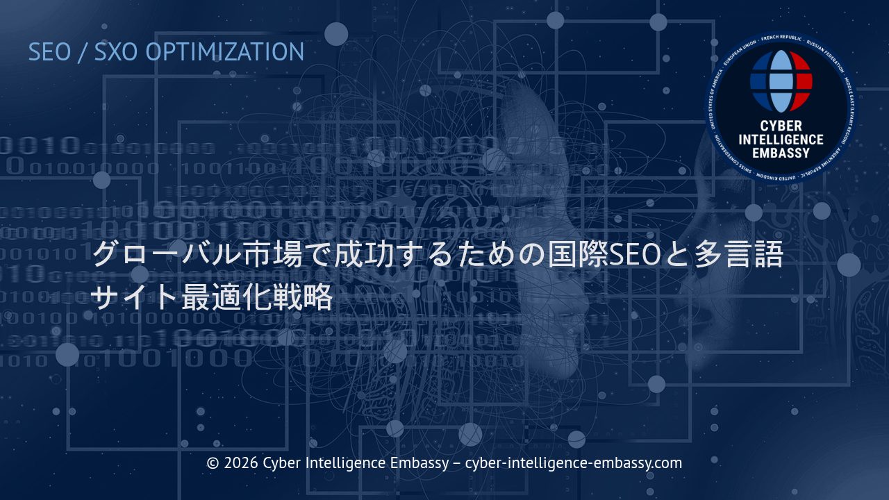 グローバル市場で成功するための国際SEOと多言語サイト最適化戦略