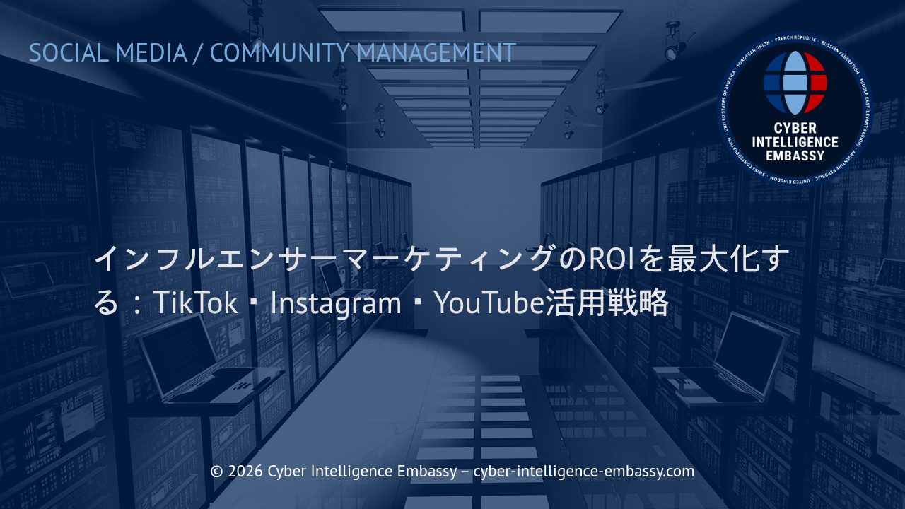 インフルエンサーマーケティングのROIを最大化する：TikTok・Instagram・YouTube活用戦略