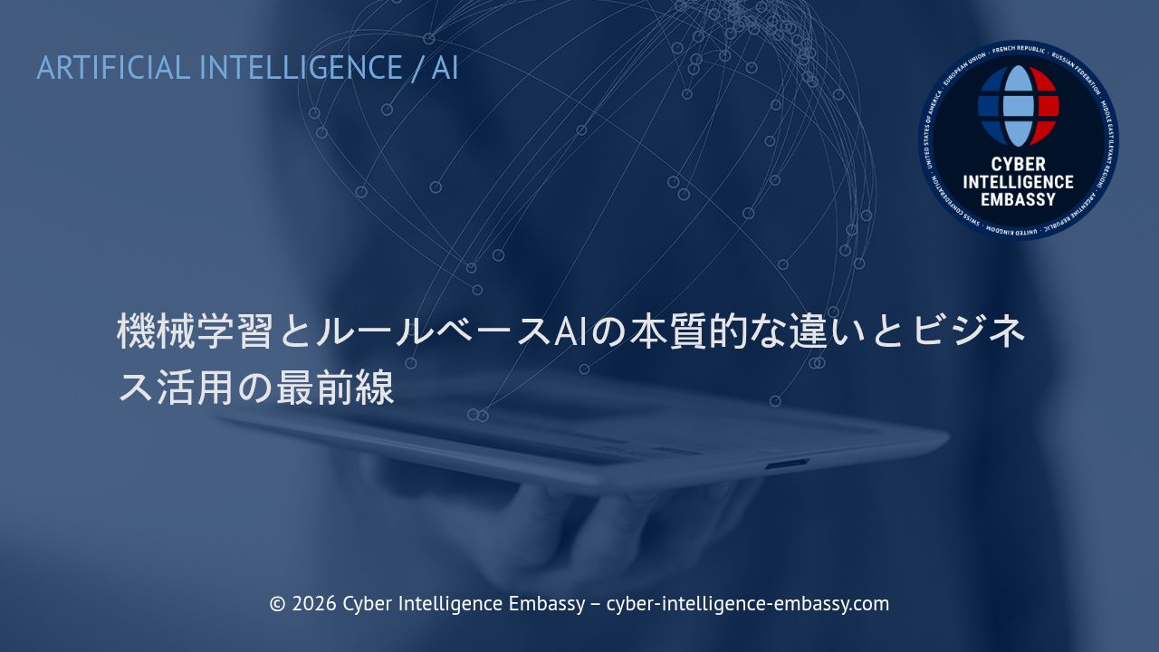 機械学習とルールベースAIの本質的な違いとビジネス活用の最前線