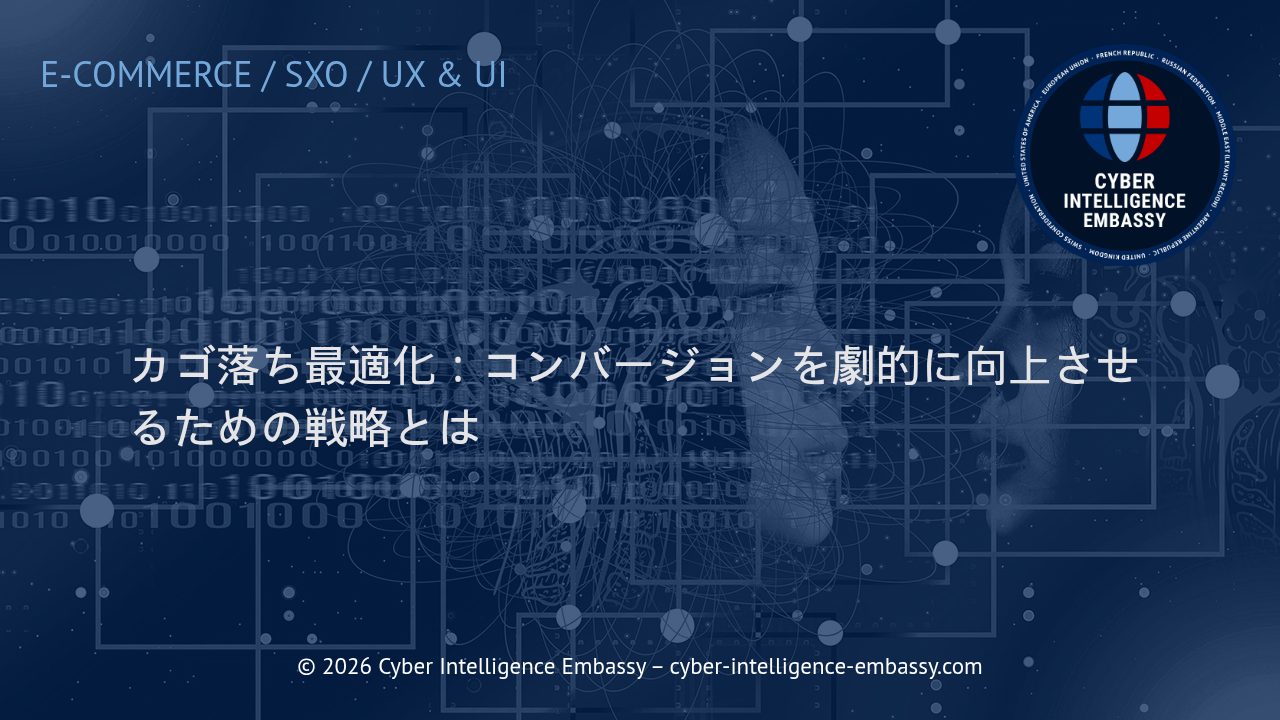カゴ落ち最適化：コンバージョンを劇的に向上させるための戦略とは