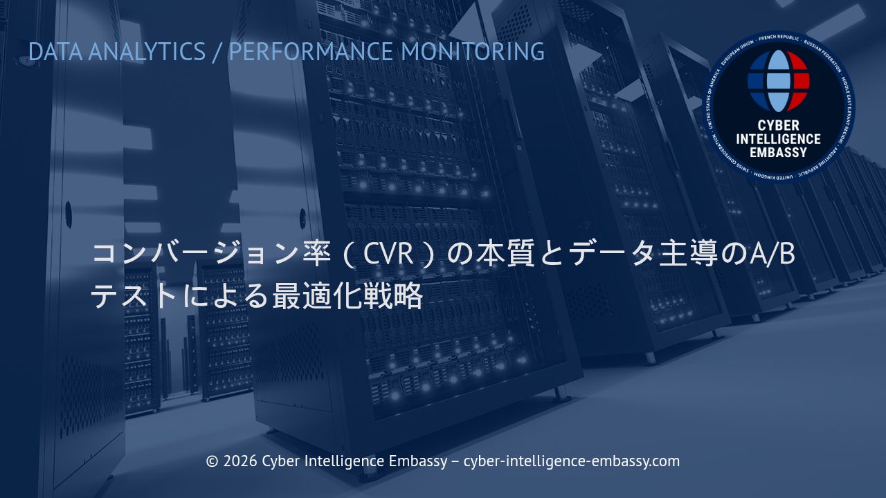 コンバージョン率（CVR）の本質とデータ主導のA/Bテストによる最適化戦略
