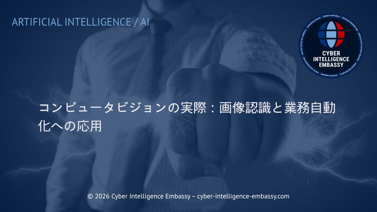コンピュータビジョンの実際：画像認識と業務自動化への応用