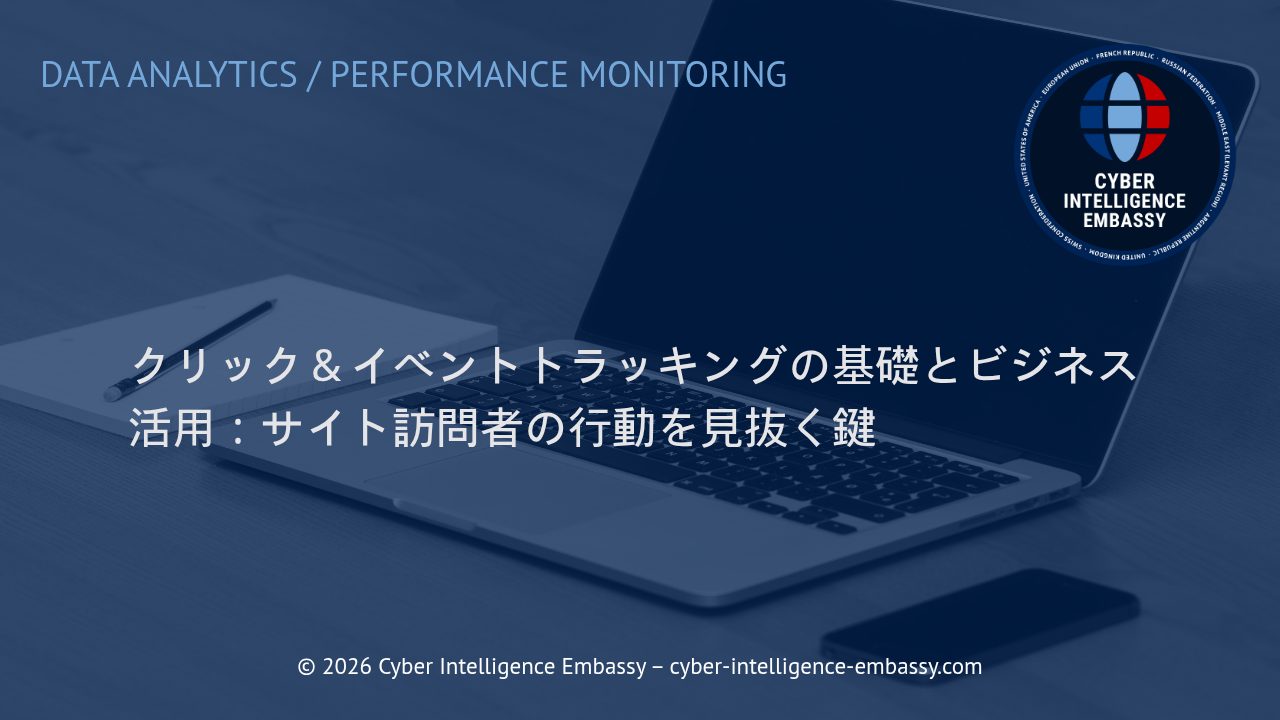 クリック＆イベントトラッキングの基礎とビジネス活用：サイト訪問者の行動を見抜く鍵