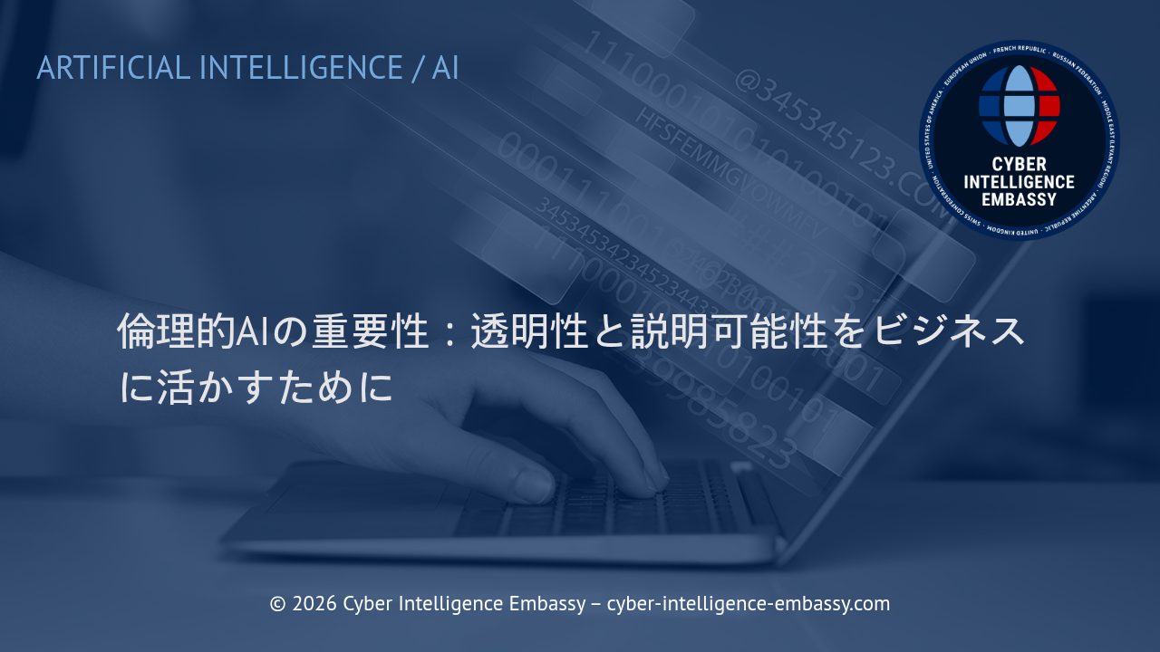 倫理的AIの重要性：透明性と説明可能性をビジネスに活かすために
