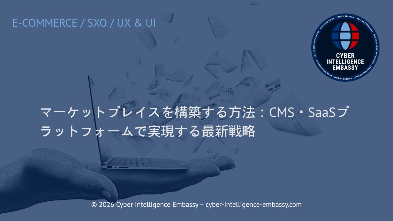マーケットプレイスを構築する方法：CMS・SaaSプラットフォームで実現する最新戦略