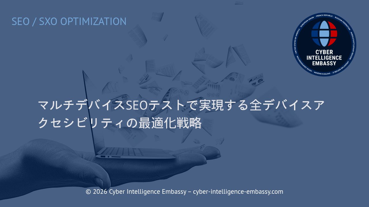 マルチデバイスSEOテストで実現する全デバイスアクセシビリティの最適化戦略