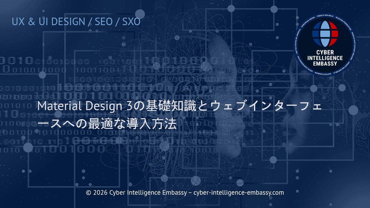 Material Design 3の基礎知識とウェブインターフェースへの最適な導入方法