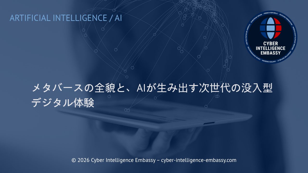 メタバースの全貌と、AIが生み出す次世代の没入型デジタル体験