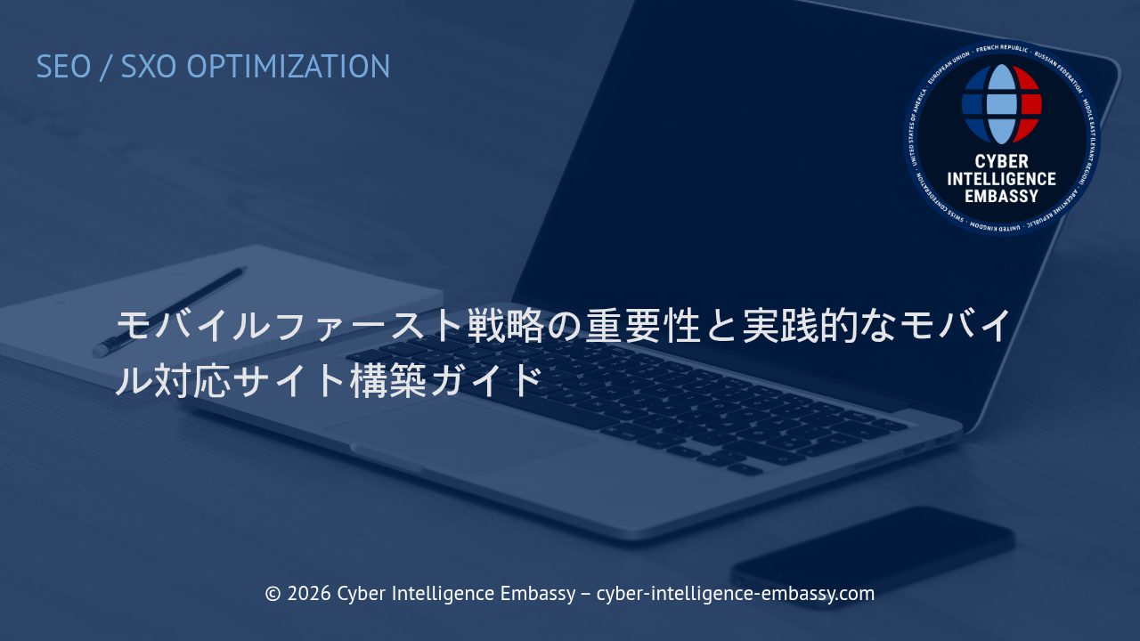 モバイルファースト戦略の重要性と実践的なモバイル対応サイト構築ガイド